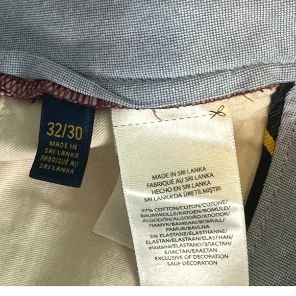 Polo Ralph Lauren red stretch straight fit pants size 32 - Picture 4 of 11